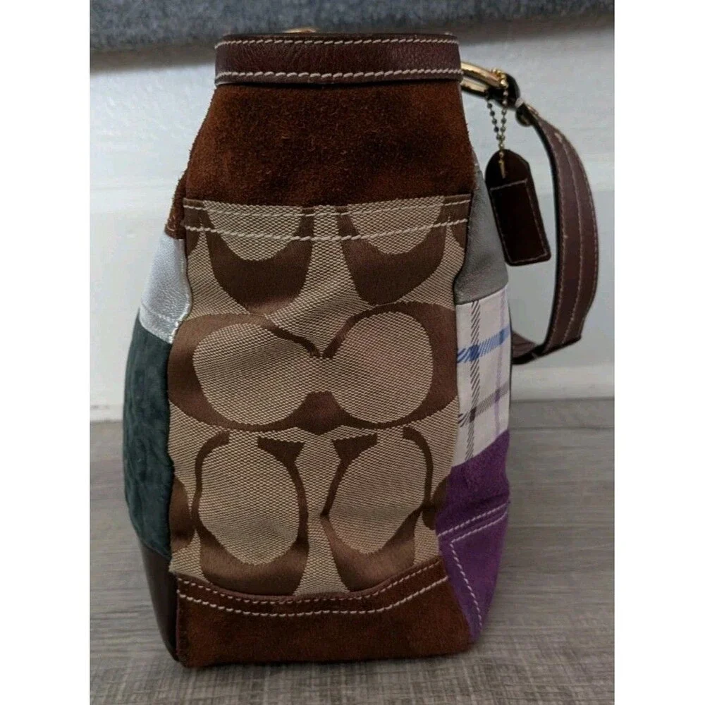 Y2K Coach Vintage Holiday Gallery Patchwork Shoulder Bag Tote